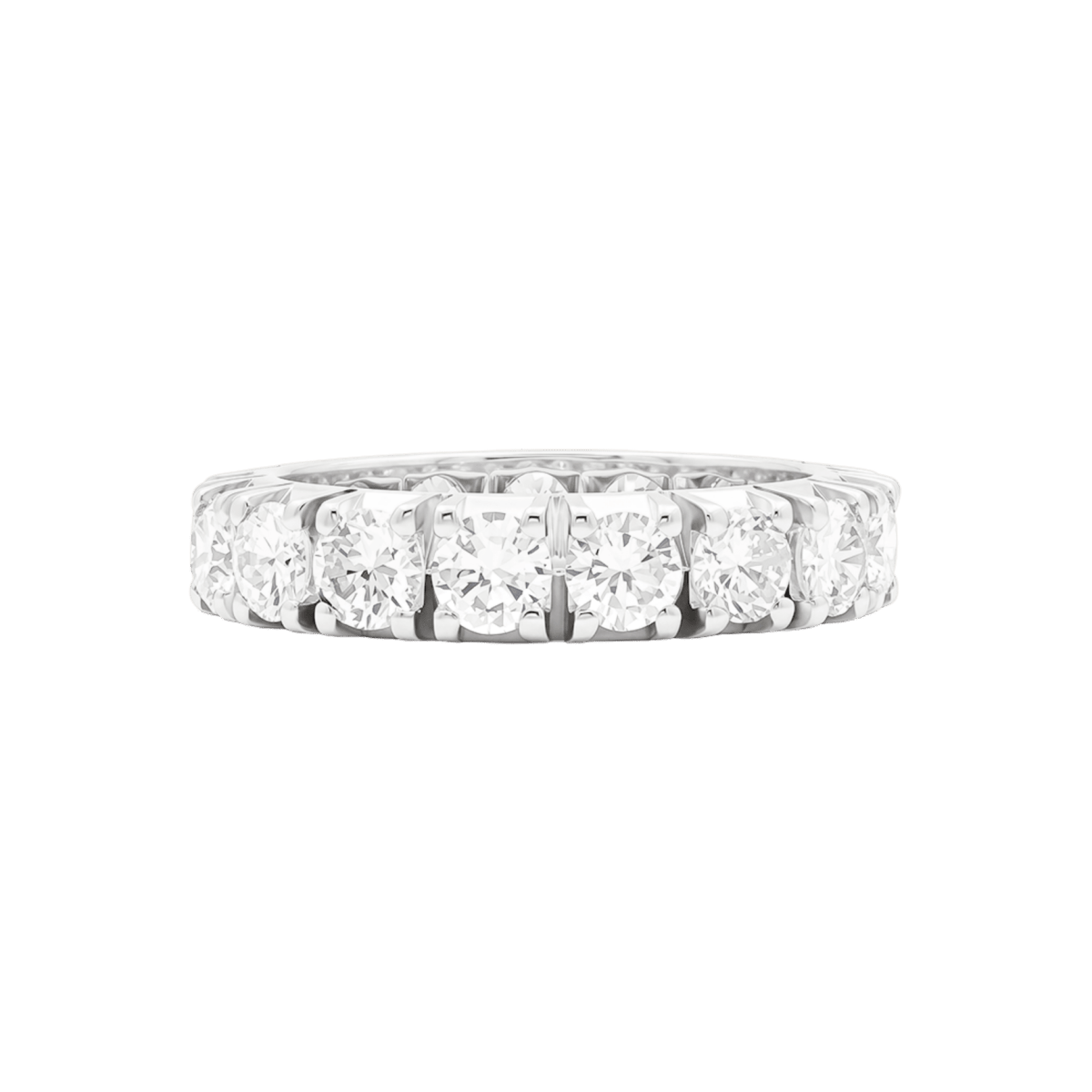 Bague Alliance en or blanc et diamants - Castafiore