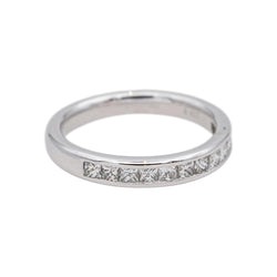 Bague Alliance en or blanc et diamants - Castafiore