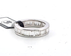 Bague Alliance en or blanc et diamants - Castafiore