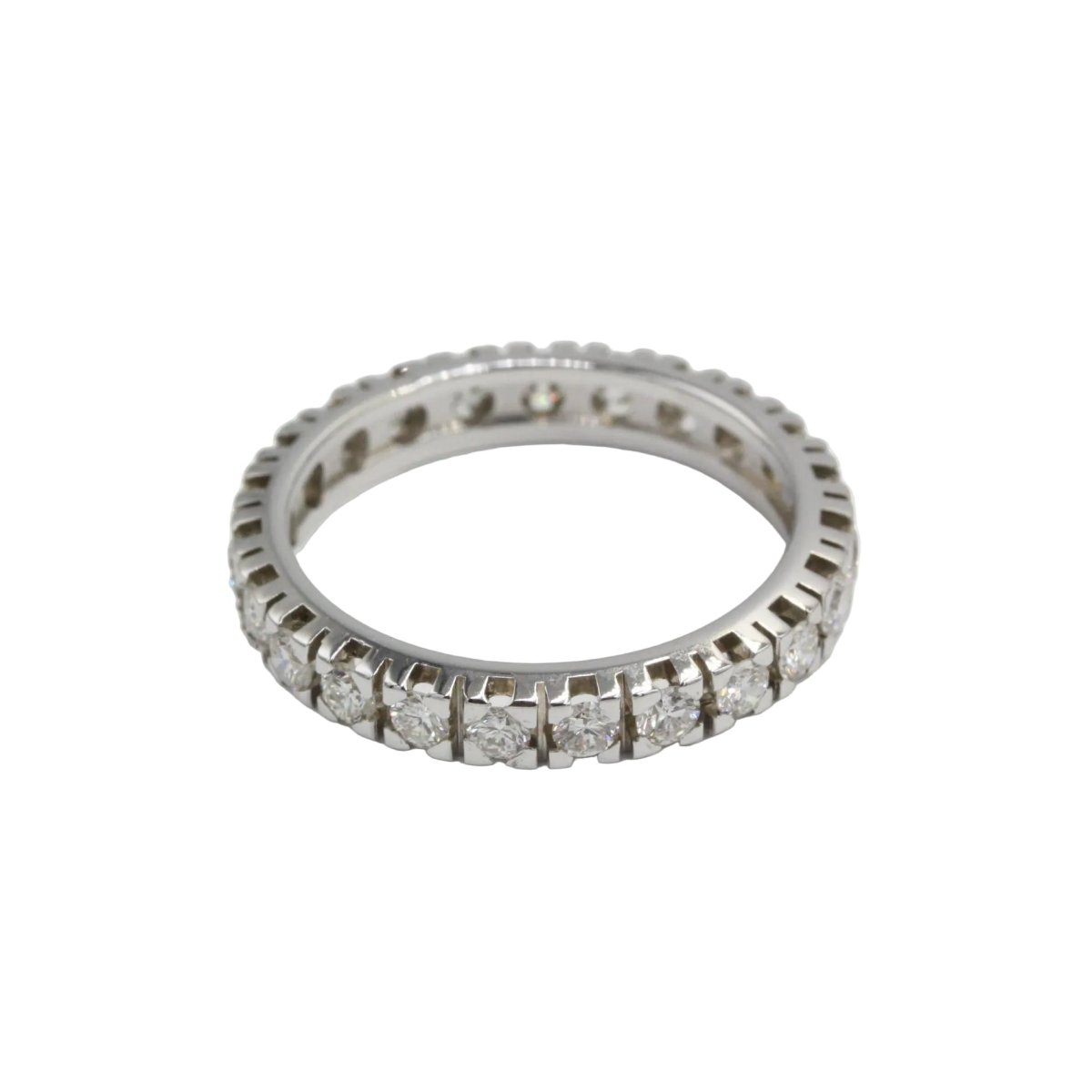 Bague Alliance en or blanc et diamants