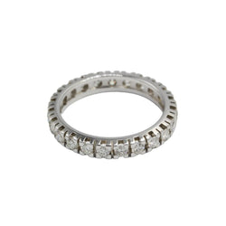 Bague Alliance en or blanc et diamants