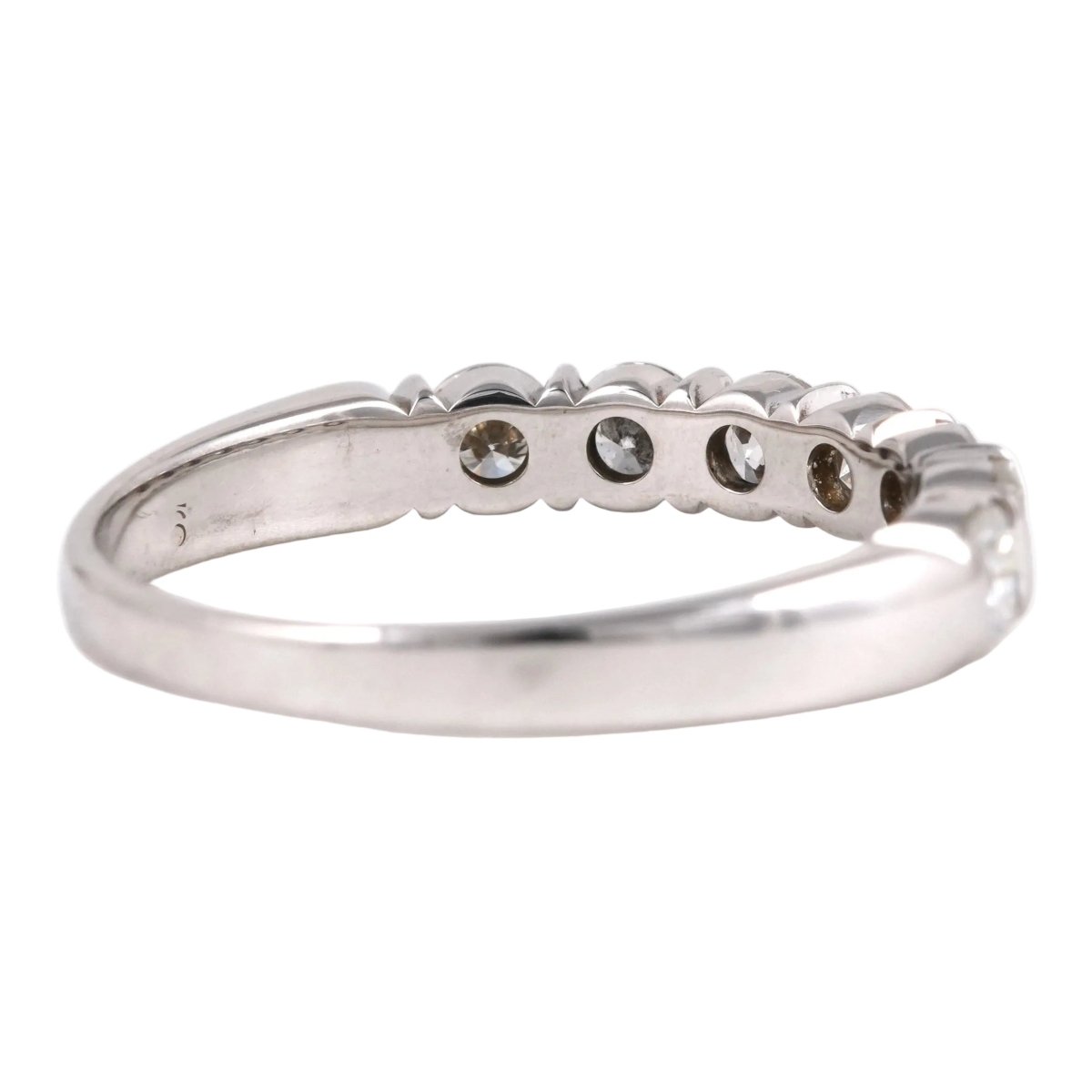 Bague Alliance en or blanc et diamants - Castafiore