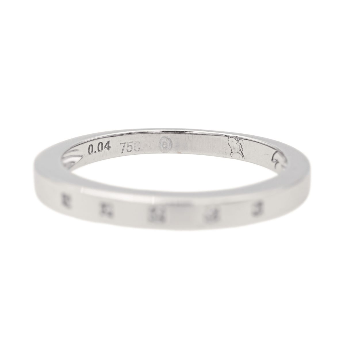 Bague Alliance en or blanc et diamants - Castafiore