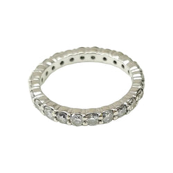 Bague Alliance en or blanc et diamants - Castafiore