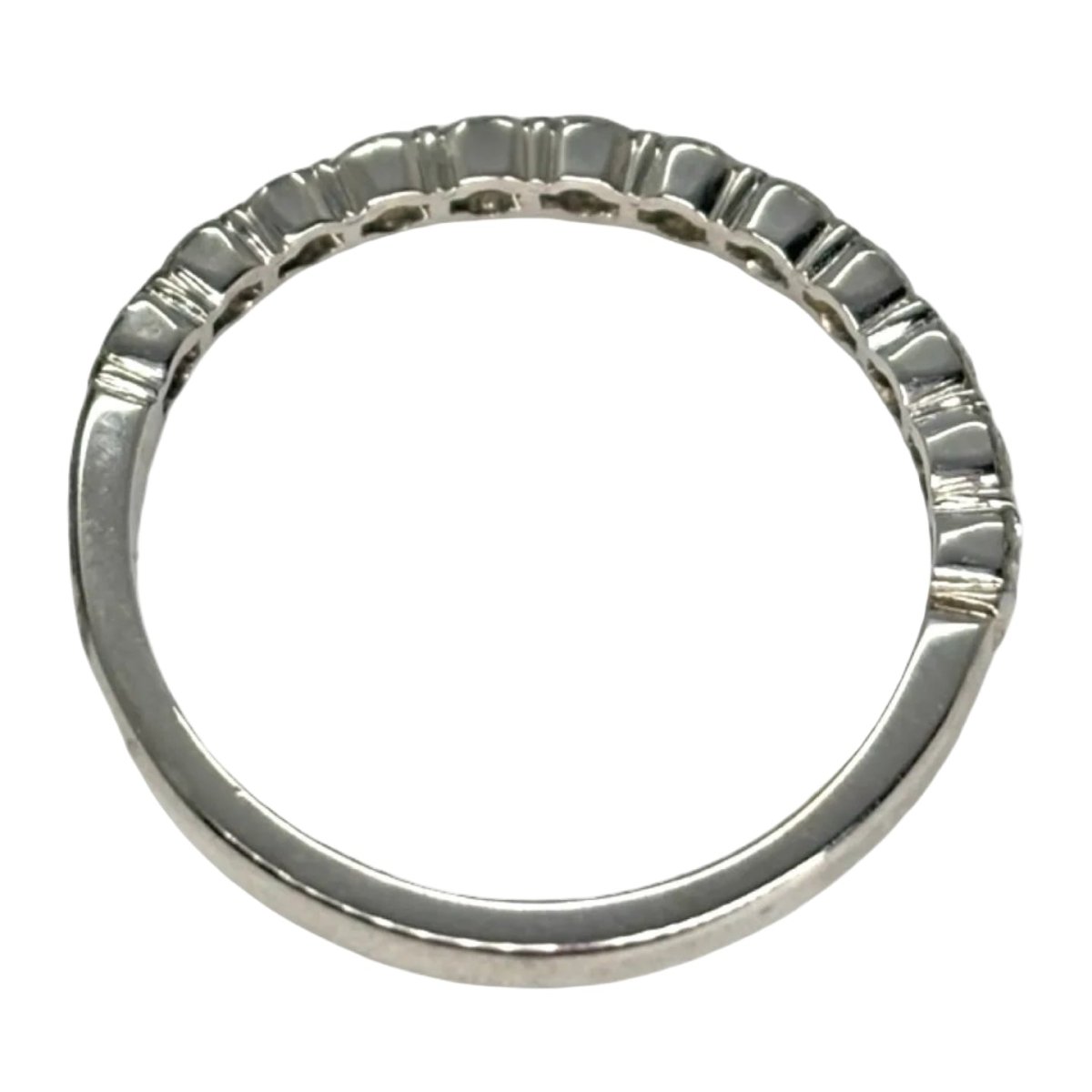 Bague Alliance en or blanc et diamants - Castafiore