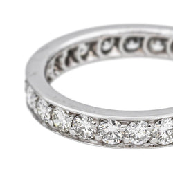 Bague Alliance en or blanc et diamants - Castafiore