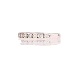 Bague Alliance en or blanc et diamants - Castafiore
