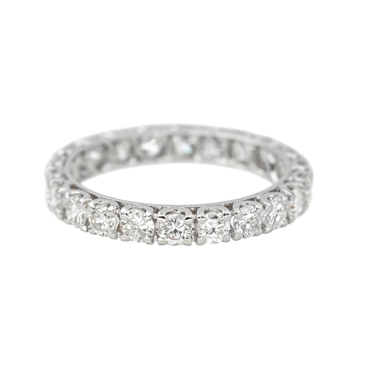 Bague Alliance en or blanc et diamants - Castafiore