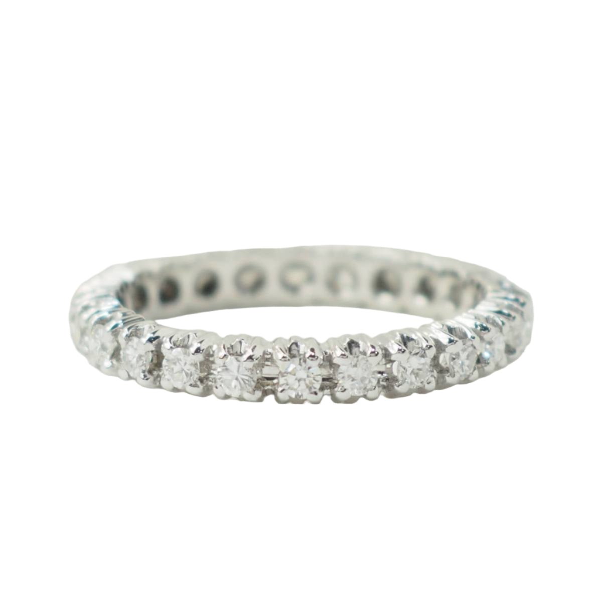 Bague Alliance en or blanc et diamants - Castafiore