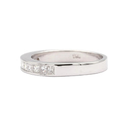 Bague Alliance en or blanc et diamants - Castafiore