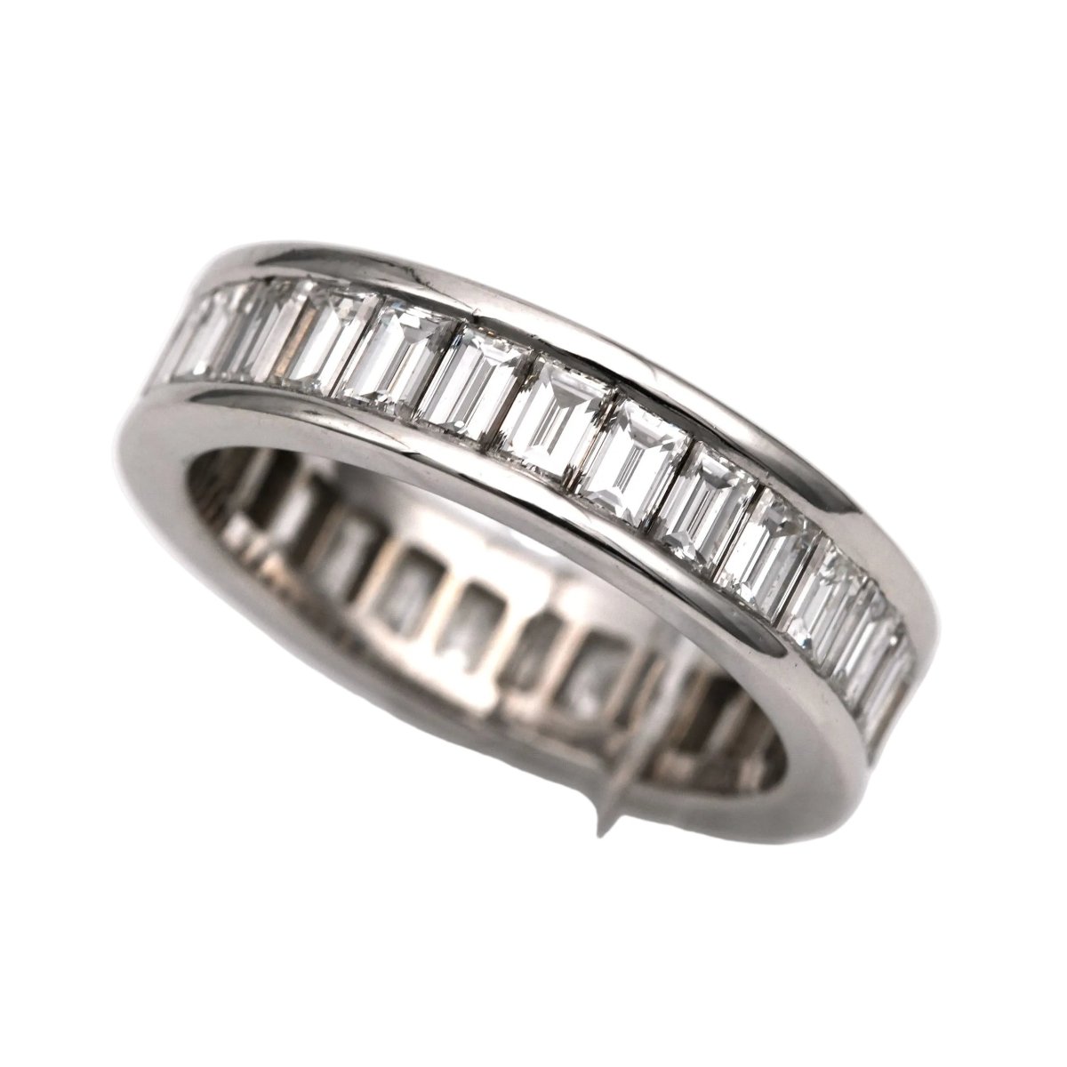 Bague Alliance en or blanc et diamants - Castafiore