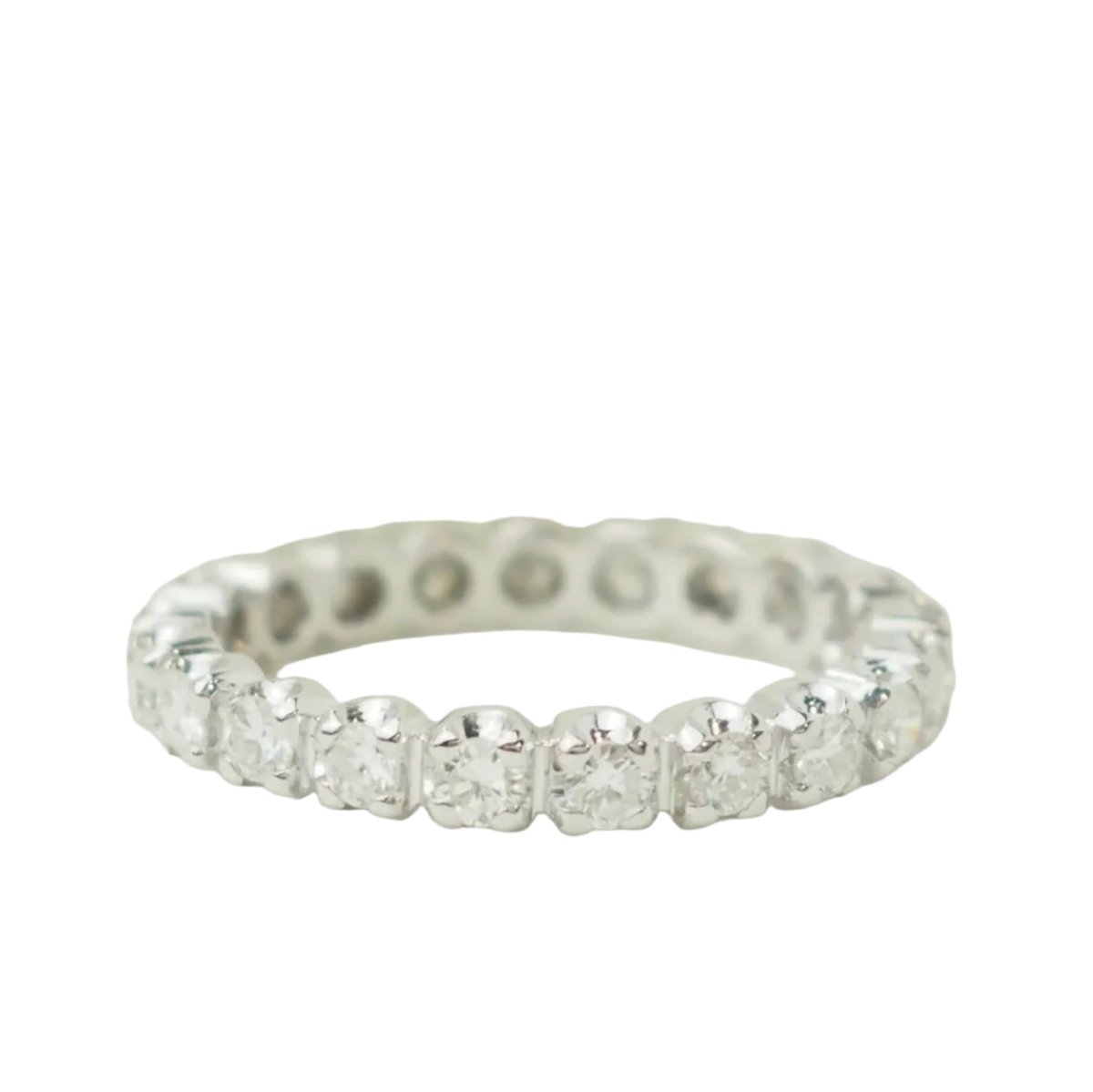 Bague Alliance en or blanc et diamants - Castafiore