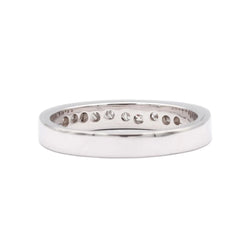 Bague Alliance en or blanc et diamants - Castafiore