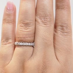 Bague Alliance en or blanc et diamants - Castafiore