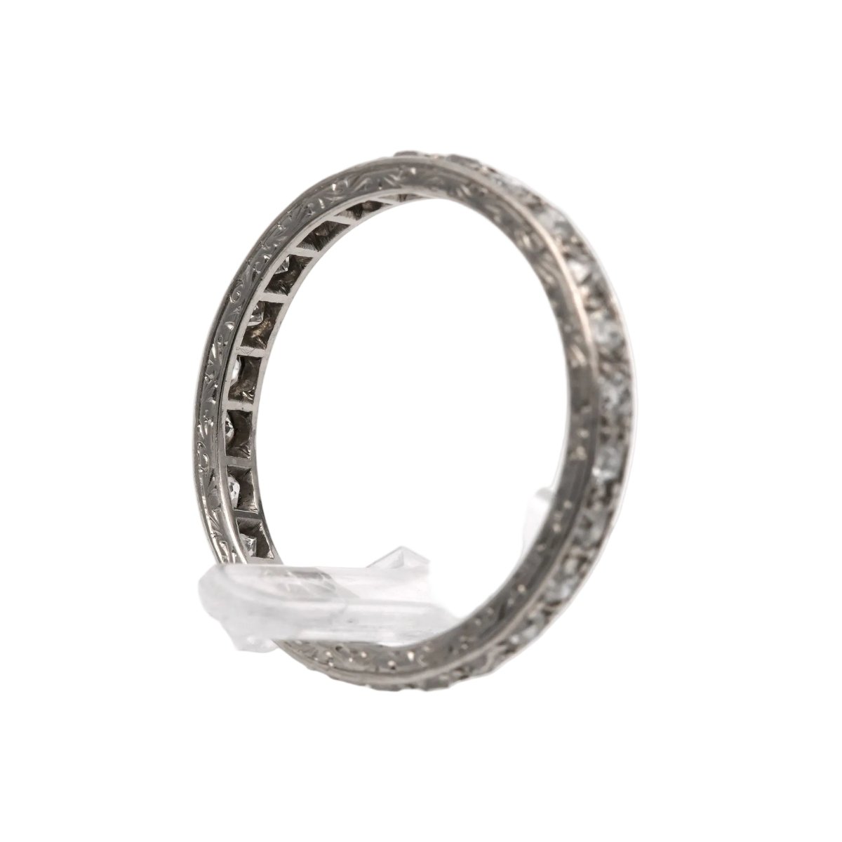Bague Alliance en or blanc et diamants - Castafiore