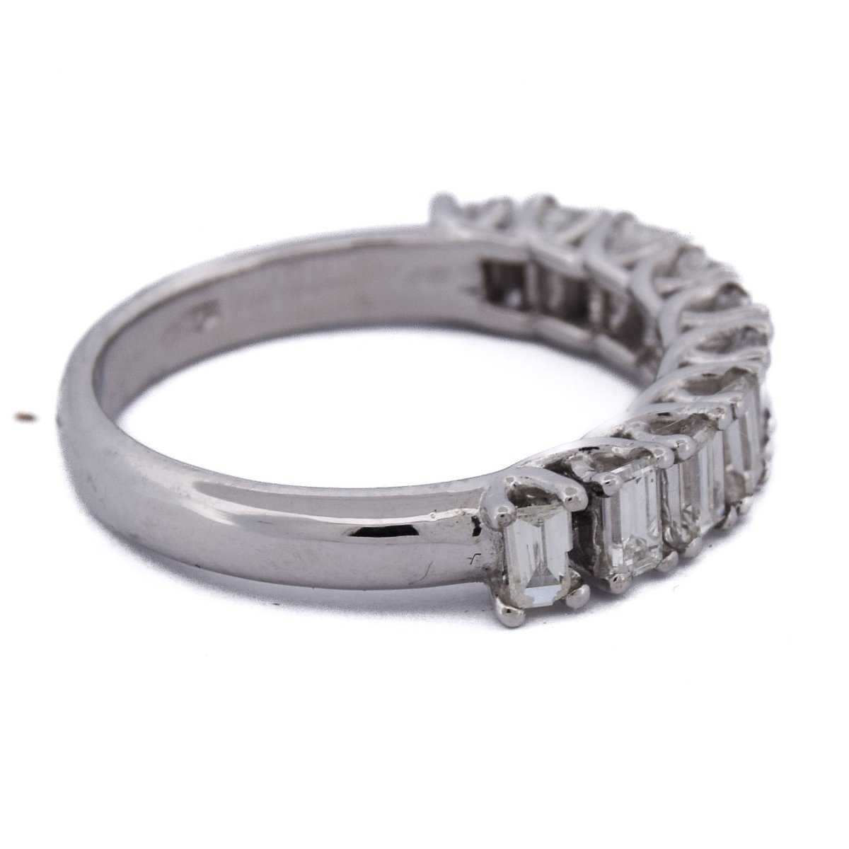 Bague Alliance en or blanc et diamants - Castafiore