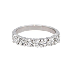Bague Alliance en or blanc et diamants - Castafiore