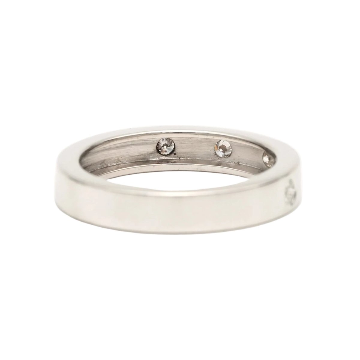Bague Alliance en or blanc et diamants - Castafiore