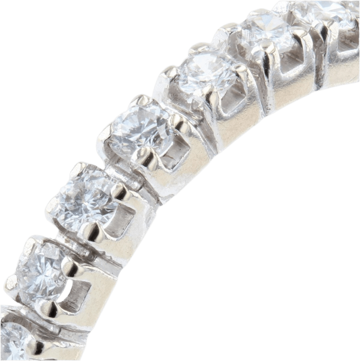 Bague Alliance en or blanc et diamants - Castafiore