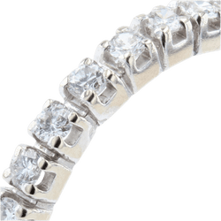 Bague Alliance en or blanc et diamants - Castafiore