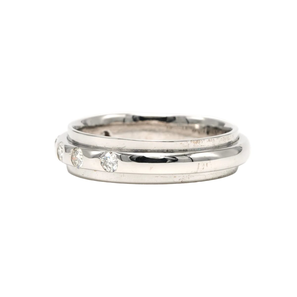 Bague Alliance en or blanc et diamants - Castafiore