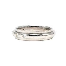 Bague Alliance en or blanc et diamants - Castafiore