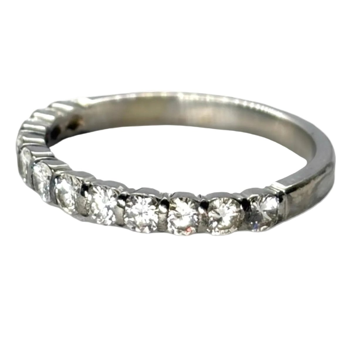 Bague Alliance en or blanc et diamants - Castafiore