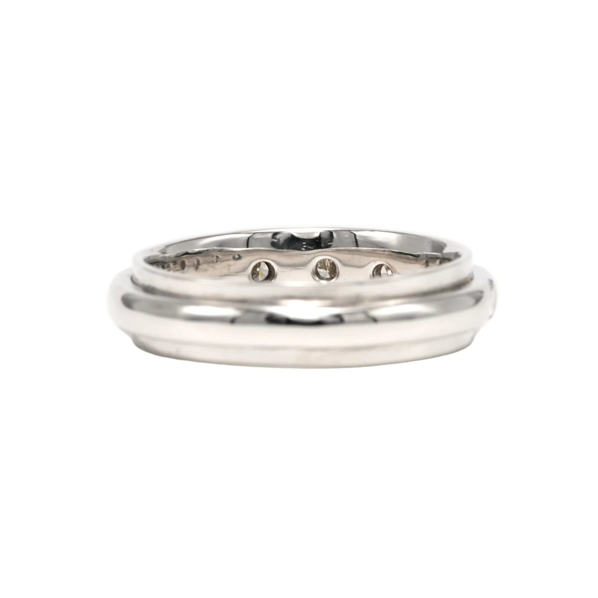 Bague Alliance en or blanc et diamants - Castafiore