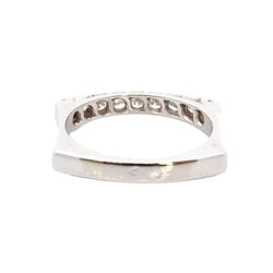 Bague Alliance en or blanc et diamants - Castafiore