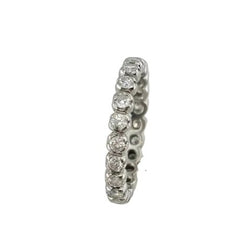 Bague Alliance en or blanc et diamants - Castafiore