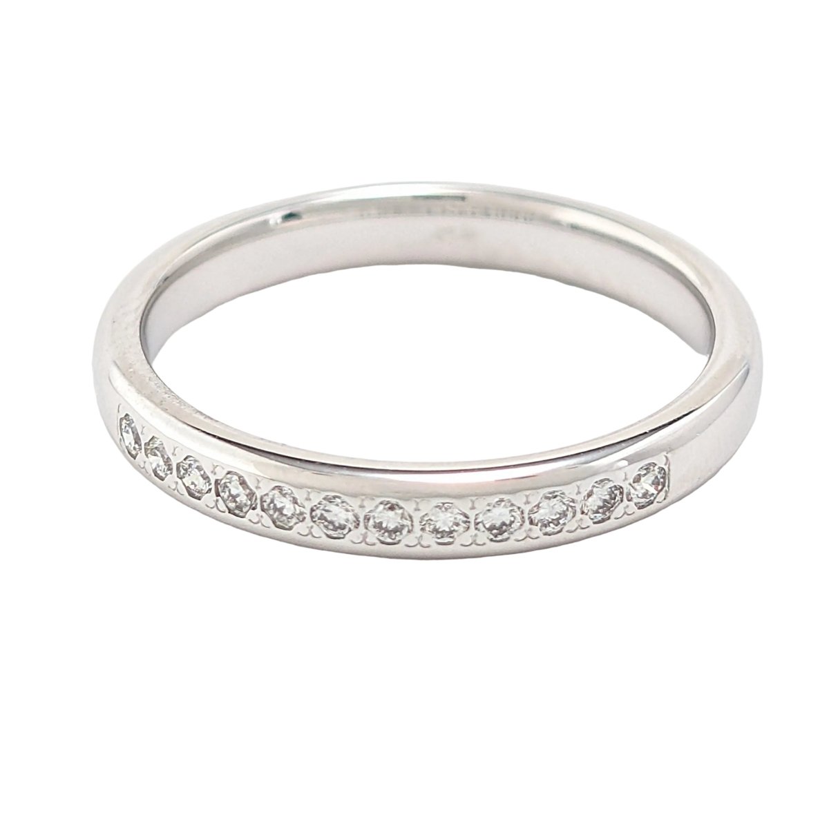 Bague Alliance en or blanc et diamants - Castafiore