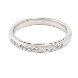 Bague Alliance en or blanc et diamants - Castafiore