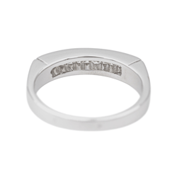 Bague Alliance en or blanc et diamants - Castafiore