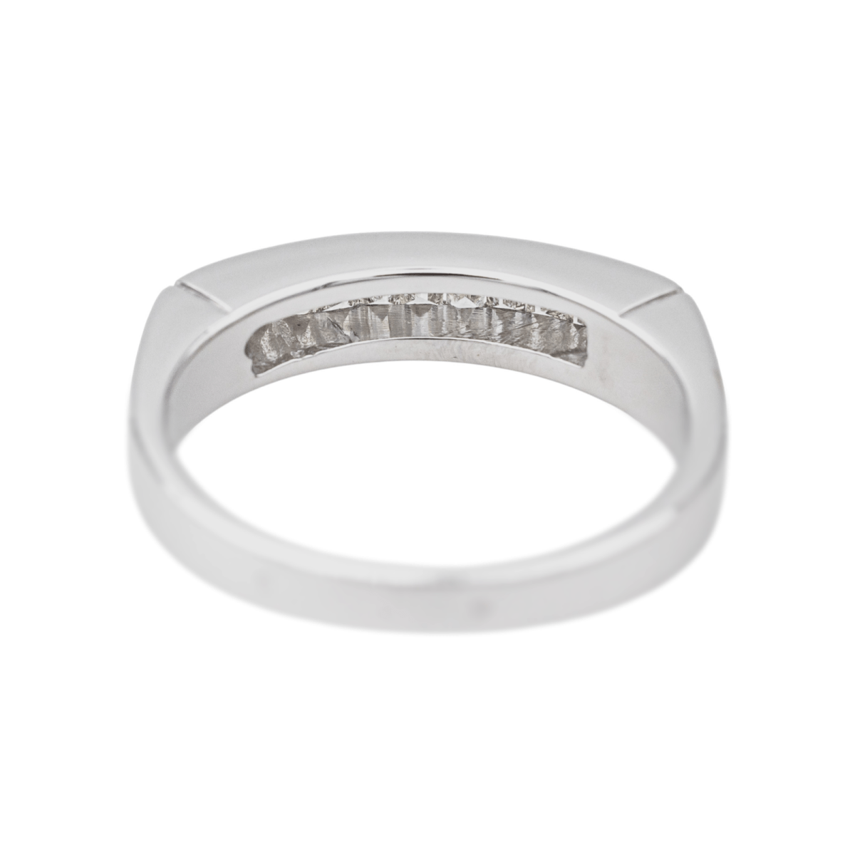 Bague Alliance en or blanc et diamants - Castafiore