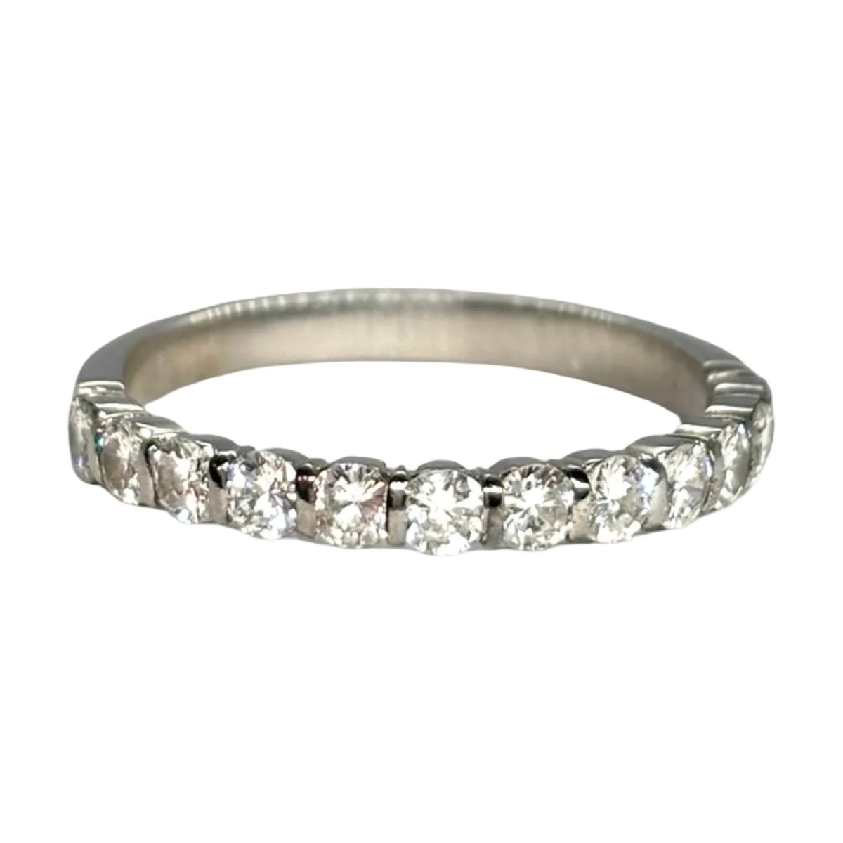 Bague Alliance en or blanc et diamants - Castafiore