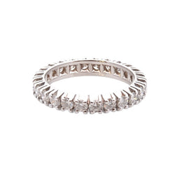 Bague Alliance en or blanc et diamants - Castafiore