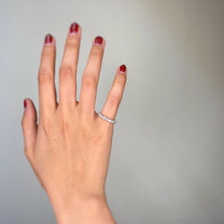 Bague Alliance en or blanc et diamants - Castafiore