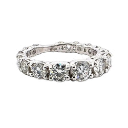 Bague Alliance en or blanc et diamants - Castafiore
