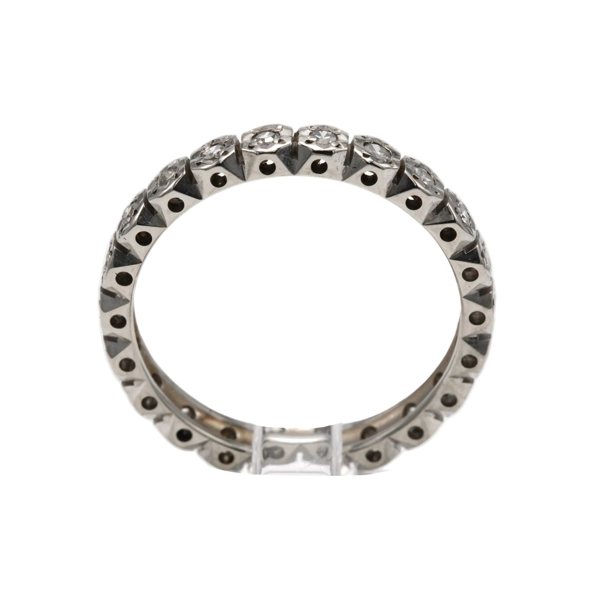 Bague Alliance en or blanc et diamants - Castafiore