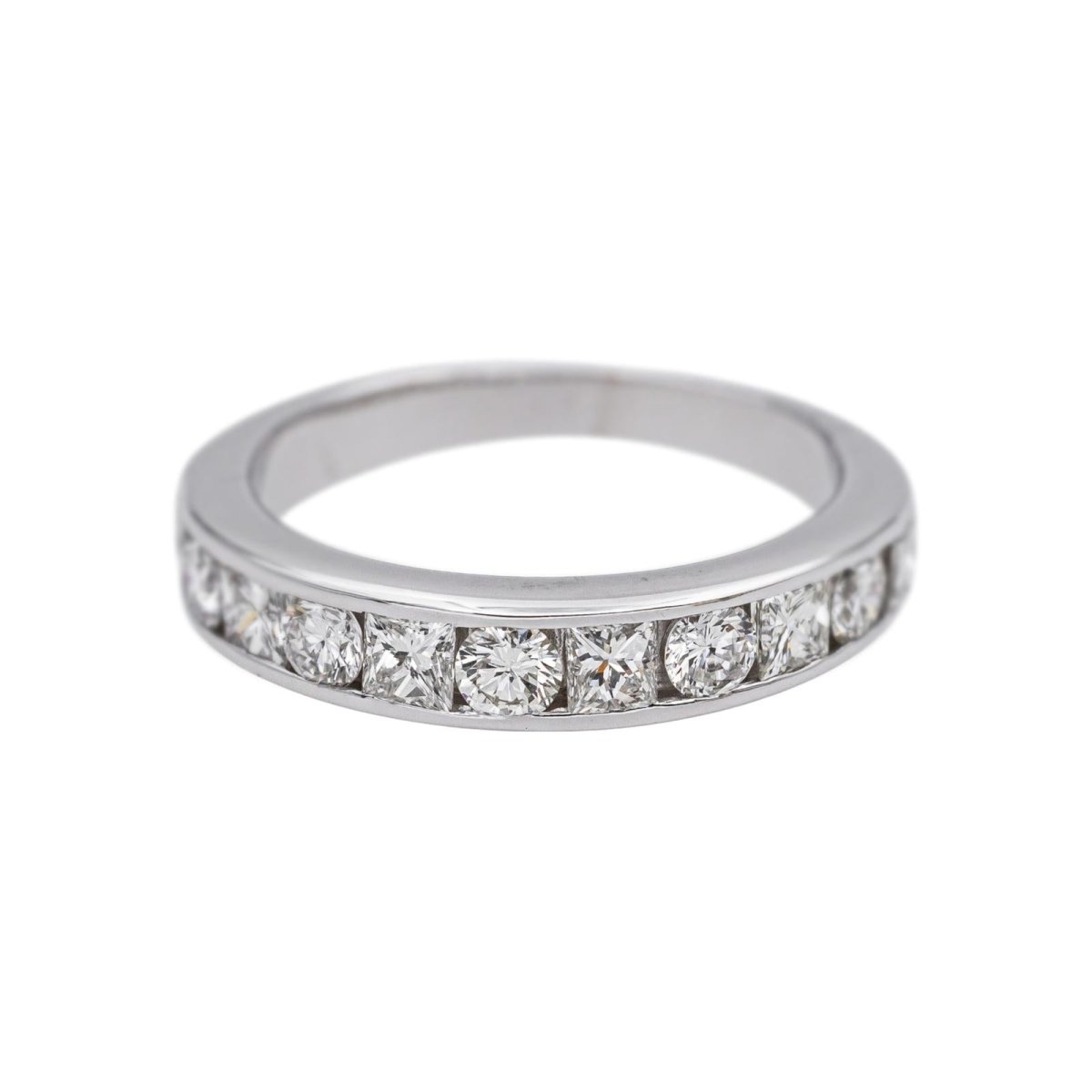 Bague Alliance en or blanc et diamants - Castafiore