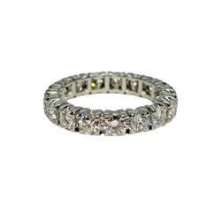Bague Alliance en or blanc et diamants - Castafiore