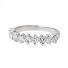 Bague alliance en or blanc et diamants - Castafiore