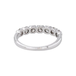 Bague Alliance en or blanc et diamants - Castafiore