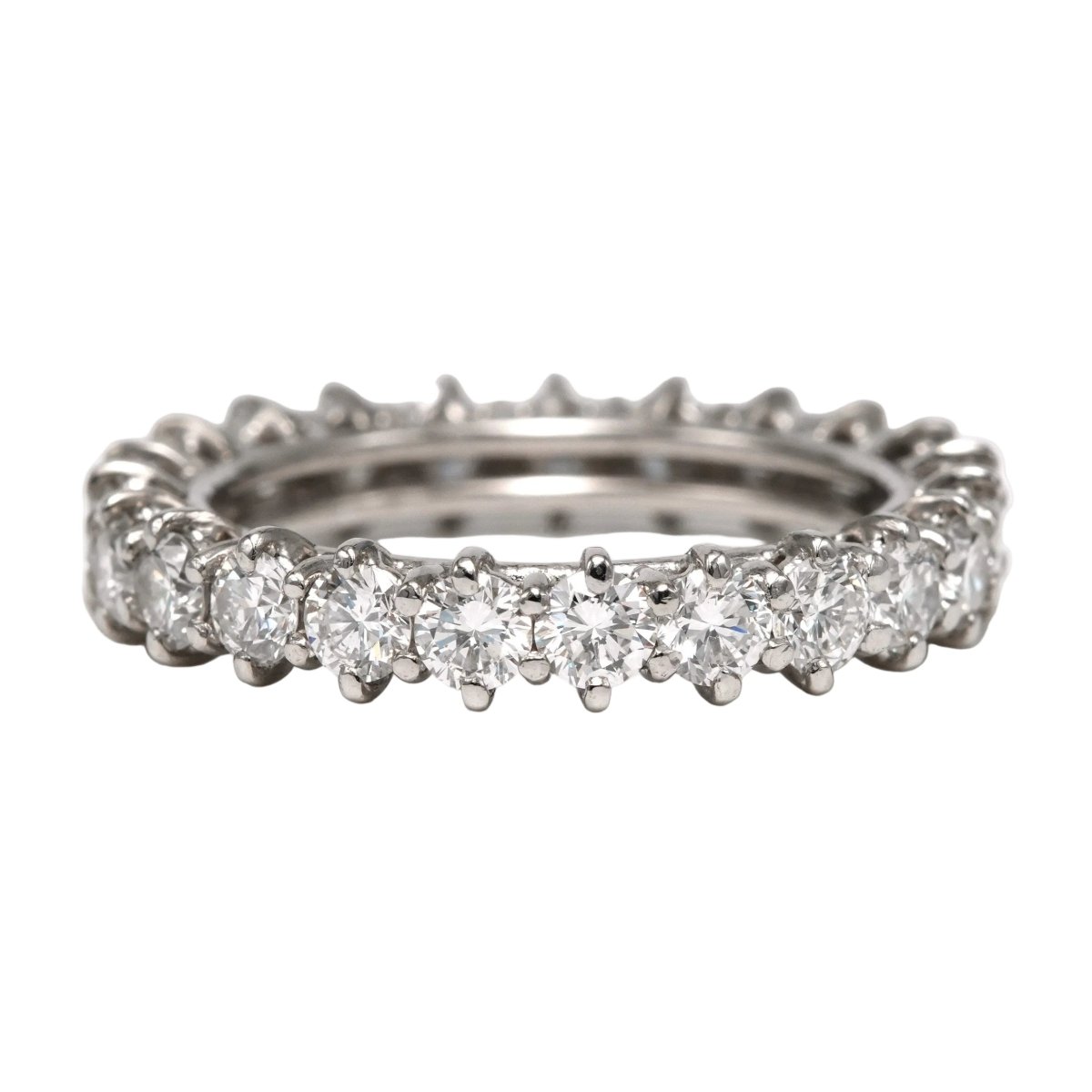 Bague Alliance en or blanc et diamants - Castafiore
