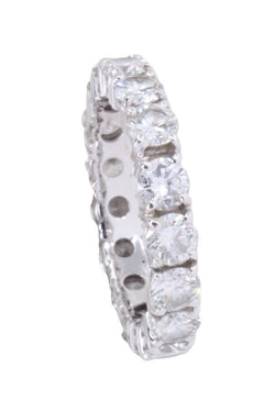 Bague Alliance en or blanc et diamants - Castafiore