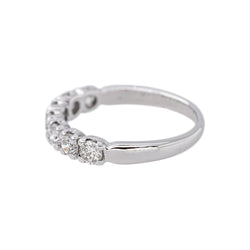 Bague Alliance en or blanc et diamants - Castafiore