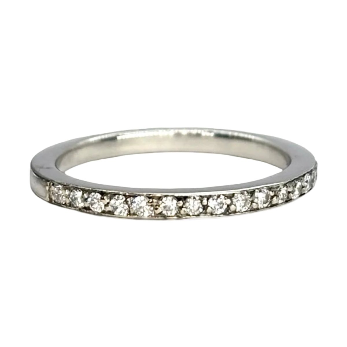 Bague Alliance en or blanc et diamants