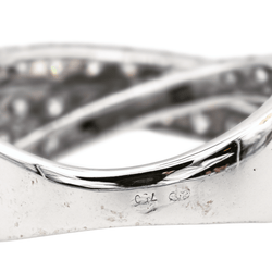 Bague Alliance en or blanc et diamants - Castafiore