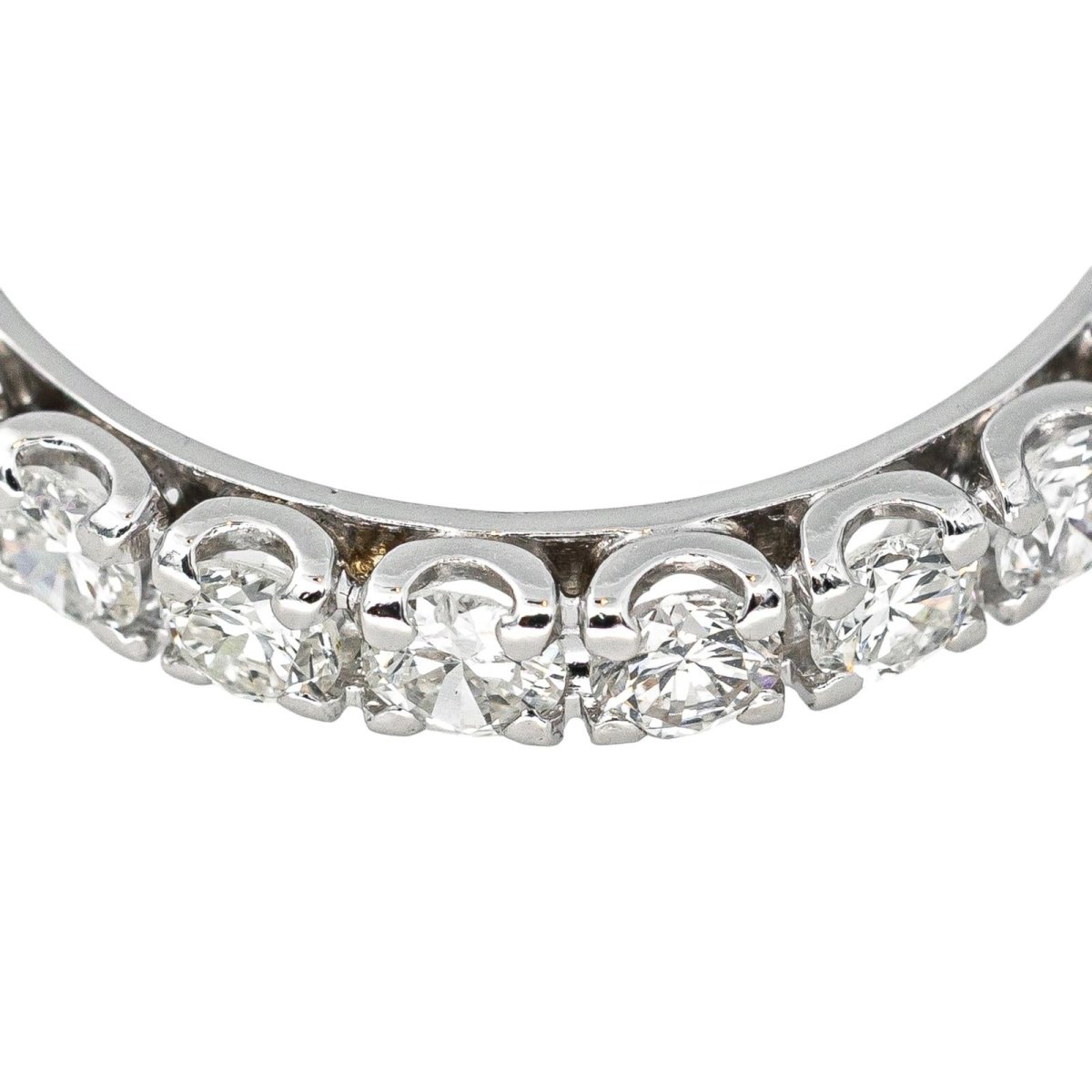 Bague Alliance en or blanc et diamants - Castafiore