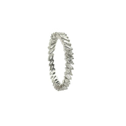 Bague Alliance en or blanc et diamants - Castafiore